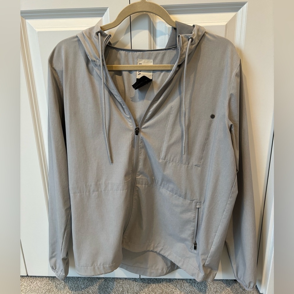 Vuori Grey Zip Up Trainer Shell